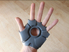 Iron Man Left Palm (Medium/Large) 3d printed Actual 3D Print using Strong & Flexible Plastic.  Sanded and primed.