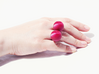 Cherry Ring 3d printed Cherry Ring on hand