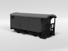 RhB K5201 Closed Freight Wagon 3d printed Rendering of the colored and assembled model kit