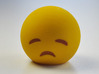 3D Emoji Sad with Eyes Closed 3d printed 