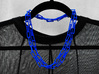 Long geometric versatile necklace, belt, bracelet 3d printed 