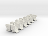 Big Eli HY 5 HO scale seats with guards 12 pack   3d printed 