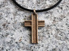 Steel Girder Cross Pendant - Christian Jewelry 3d printed Steel Girder Cross Pendant