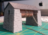 Slate Incline Winding House Wall - OO9 Scale 3d printed Completed Model