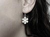 Snowflake Earrings  3d printed Snowflake earring left