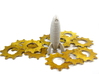 Rocket Ship 9 - Mars Needs Mechanics Start Token 3d printed The Rocket Ship requires many gears and cogs to fly