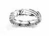 Wedding Ring Zebra 5 mm 3d printed 