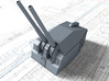 1/192 DKM 15cm/48 (5.9") Tbts KC/36T Gun x1 3d printed 3D render showing adjustable Barrels