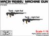 ETS16008 - MAC-31 'Reibel' machine gun (tank) 2X 3d printed 
