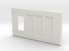 Philips Hue Triple Dimmer Plate Right 4 Gang 3d printed 