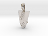NEFERTITI petite necklace pendant (facing forward) 3d printed 