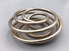 Steel Torus Knot (7,2) 3d printed 3D print of model in Polished Bronzed-Silver Steel