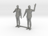 S Scale Bearded Man Shaking Hands - Waving 3d printed This is a render not a picture