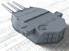 1/192 HMS Lion Class 16"/45 (40.6 cm) MKII Guns x3 3d printed 3D render showing A Turret