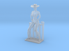Cowgirl Sitting on Small Fence (28mm Scale Miniatu 3d printed 