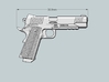 1/6 .45 railed 1911 style pistol 3d printed 
