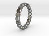 Octagonal Gemstone Style Ring 3d printed 