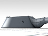 1/700 HMS Furious 18"/40 MKI Gun w. Blast Bag x1 3d printed 3D render showing product detail