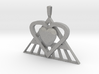 Pi Heart Medallion 3d printed 
