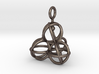 Tetrahedron Balls earring with interlock hook ring 3d printed 