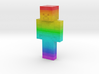 Rainbow_Steve | Minecraft toy 3d printed 