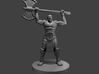 Half Orc Barbarian WITH A PONYTAIL raging 3d printed 