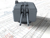 1/96 4.5"/45 (11.4 cm) QF MKVI Guns x2 3d printed 3d render showing product detail