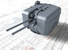 1/200 4.5"/45 (11.4 cm) QF MKVI Guns x2 3d printed 3d render showing product detail