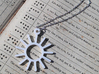 Sunny Day - Weather Symbol Pendant 3d printed 