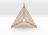 Nested Triangles Pendant 3d printed 