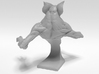 Deamon Bat Bust 3d printed Back render of 3d model