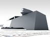 1/700 HMS Bellerophon 12" MKX Guns x5 3d printed 3d render showing Turret PQXY detail