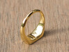 UNISEX Pinky Ring Multiple Sizes 3d printed 18K Gold Plated Brass