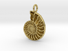 Ammonite Pendant - Fossil Jewelry 3d printed 