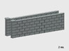 5' Block Wall - 2-Long Jointed Sections 3d printed Part # BWJ-001