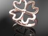 4-Heartleaf-clover-Ring US-SIZE6.5 (JP-SIZE#12) 3d printed 