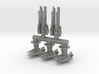1/350 Blockade Runner Quad Turrets and A-Wings 3d printed 
