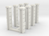 5' Block Wall - 8-Jointed Splice Columns 3d printed Part # BWJ-018
