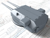 1/400 DKM Bismarck 38cm SK C/34 Guns Blast Bags 3d printed 3D render showing Dora Turret detail