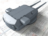 1/350 DKM Bismarck 38cm SK C/34 Guns Blast Bags 3d printed 3D render showing Dora Turret detail