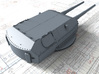 1/720 DKM Bismarck 38cm SK C/34 Guns Blast Bags 3d printed 3D render showing Anton Turret detail