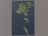 Faroe Islands Relief Map: 1:300,000 Scale 3d printed 