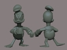 Angry Duck 3d printed Colorless Zbrush Render