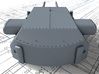 1/400 DKM Bismarck 38cm SK C/34 Guns Blast Bags 3d printed 3D render showing Bruno/Caesar Turret detail