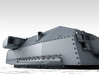 1/720 DKM Bismarck 38cm (14.96") SK C/34 Guns 3d printed 3D render showing Bruno/Caesar Turret detail