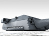 1/720 DKM Bismarck 38cm SK C/34 Guns Blast Bags 3d printed 3D render showing Bruno/Caesar Turret detail
