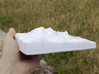 6''/15cm Mt. Everest, China/Tibet, Ceramic 3d printed Photo of actual print seen from the West