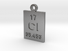 Cl Periodic Pendant 3d printed 