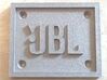 JBL Emblem/Logo for Fender Amplifiers 3d printed Raw Alumide