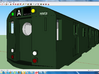 ho scale r16 subway car new york city 3d printed finished